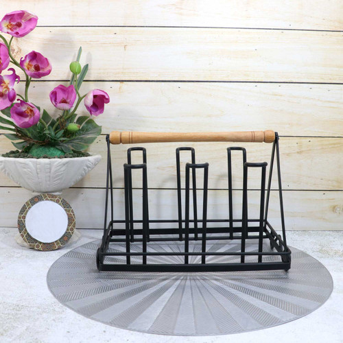 استند لیوان فلزی رومیزی