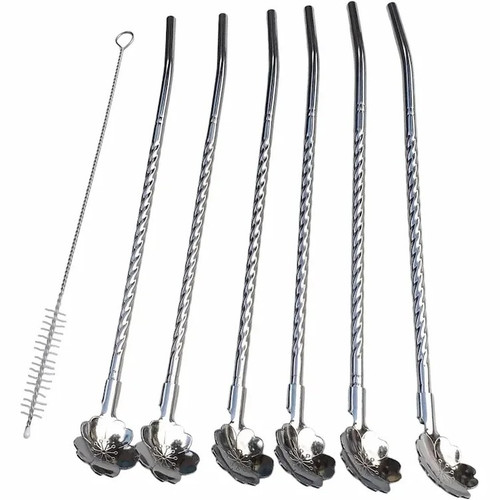 نی شربتی شش عددی سیلور یونیک