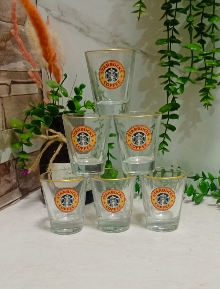 شات قهوه خوری استارباکس شیشه ای