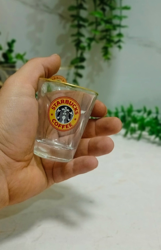شات قهوه خوری استارباکس شیشه ای