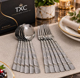 ست قاشق و چنگال ۱۲ عددی txc